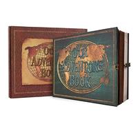 Our Adventure Book Album Photo Scrapbooking 180 Pages,Album Vintage Avec Fermeture,Couverture GaufréE En 3d,Adventure Book Albums De Voyage Pour Anniversaire,Mariage,Saint-Valentin（Bleu）