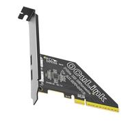 our fave Adaptateur d'extension interne OCuLink, PCIEX8 vers 2 ports | Carte de bifurcation PCIe avec connecteurs SFF-8611/8612 et support de montage en métal