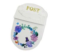 our fave Boîtes aux lettres décoratives en fer à suspendre pour l'extérieur - Revêtement résistant aux intempéries - Installation facile - Boîte aux lettres décorative en fer pour l'extérieur