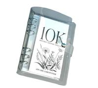 our fave Classeur de défi avec couverture transparente - Livre mensuel d'économie d'argent pour un objectif facile et économique 2,5/5/10 K