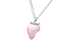 our fave Collier/boucles d'oreilles tendance en résine fraise avec des couleurs vives et un design doux pour des accessoires tendance et vivants collier/boucles d'oreilles en résine, Collier, Comme