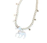 our fave Collier élégant avec pendentif cheval en perles d'imitation blanches - Accessoires de bijoux parfaits pour un usage quotidien - Collier avec pendentif en forme de cheval, One Size, Comme