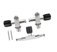 our fave Ensemble de vannes doubles de réservoir de plongée professionnelle avec opérations à gauche et droite pour une commutation fluide sous l'eau Double cylindre