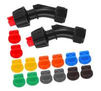 our fave Lot de 16 buses de pulvérisation génériques comprenant 7 embouts à code couleur 110 degrés plats pour irrigation de jardin