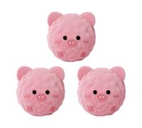 our fave Lot de 3 jouets à mâcher doux pour chien, balle à picots avec son, jouet interactif pour la santé bucco-dentaire et jouer à mâcher