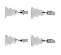 our fave Lot de 4 poids lourds pour décoration de nappe en marbre - Pratiques et élégants - Ancres en forme d'arbre de Noël