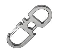 our fave Mousqueton multifonction pour camping, randonnée, taille porte-clés, boucle multifonctionnelle, clip multifonction