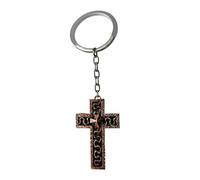 our fave Porte-clés en forme de croix de style rétro qui s'ouvre pour ranger de petits articles pour cadeaux et usage quotidien fabriqué à partir d'alliage porte-clés cadeau unique, Rouge, taille