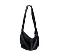 our fave Sac à bandoulière en polyuréthane pour un usage quotidien et les voyages, élégant et pratique, sac à main à raviolis avec sangle réglable, sac à bandoulière unisexe, Noir , Medium