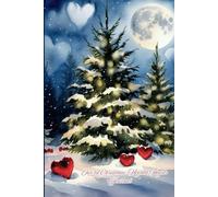 Our First Christmas: Moonlit Hearts Journal: Upscale Version| Glossy Version | Premium Paper & Color On Each Page