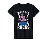 Our Flock Rocks Flamingo Whisperer Oiseau à Plumes Roses T-Shirt Graphique avec Valeur