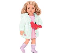 Our Generation - 46 cm Vêtements de poupée - Tenue Pyjama - Peignoir & Crabe en Peluche - Jeu de Fantaisie - Jouet pour Enfants à partir de 3 Ans - Seaside Dreaming