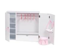 Our Generation - Armoire en bois - Accessoires pour poupées de 46 cm - Ensemble d'armoires de chambre à coucher - Meubles pour maison de poupée - Jouer à faire semblant - 3 ans et +