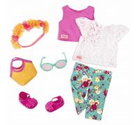 Our Generation - BD30333Z - Tenue deluxe - pantalon fleurs