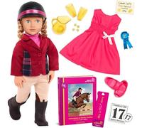 Our Generation - BD31009Z - Poupée Deluxe - Lily Anna | Comprend 22 pièces au total, avec 2 tenues, accessoires d’équitation et de limonade, yeux bleus, cheveux blonds, 5 ans et +