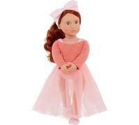 Our Generation - BD31256C1Z - Poupée Classique - Aubrie | Poupée de 46 cm avec yeux bleus dormeurs, cheveux roux ondulés et tenue de ballet; comprend 7 pièces au total; 5 ans et +