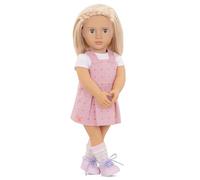 Our Generation Dolls Naty - Adorable poupée de 46 cm avec Cheveux à brosser, Bandeau de Fleurs et Ensemble Complet de vêtements | Poupées saines pour Filles de 3 à 10 Ans pour se déguiser et Jouer