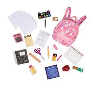 Our Generation - en Route pour l'école - Ensemble pour la Salle de ournitures Scolaires - Accessoires pour poupées de 46 cm - Jouer à Faire Semblant - 3 Ans et +