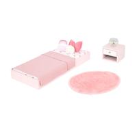 Our Generation - Meubles pour maison de poupée - Lit à plateforme et table de nuit - Accessoires pour poupées de 46 cm - Jouer à faire semblant - 3 ans et +