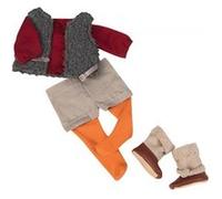 Our Generation - Tenue Deluxe Red My Mind BD30224Z - Short rayé et gilet fourrure - Poupées 46 cm