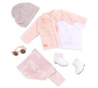 Our Generation - Ensemble Manteau en Fausse Fourrure Rose - Accessoires de Mode - Vêtements pour poupées de 46 cm - Jouer à Faire Semblant - 3 Ans et +