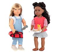 Our Generation - La Commande est en Hausse - Set de Livraison de Pizzas - Sac de Livraison, boîte à Pizza - Accessoires pour Aliments pour Enfants - Poupées de 46 cm - 3 Ans et +