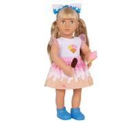 Our Generation Lorelei Poupée à la Mode de crème glacée Deluxe - Poupée Mobile de 46 cm avec vêtements et Accessoires - Haut et Jupe - Jouet à partir de 3 Ans