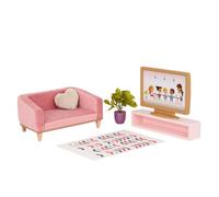 Our Generation Lovely Living Room - Ensemble de Meubles de Salon pour poupées de 46 cm - Comprend canapé, Fauteuil, Table Basse et Accessoires - Meubles de poupée pour Un Jeu imaginatif