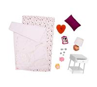 Our Generation - Lueur d'espoir - Accessoires pour poupées de 46 cm - Ensemble de literie - Meubles pour Maison de poupée - Jouer à Faire Semblant - 3 Ans et +