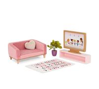 Our Generation Lovely Living Room - Ensemble de Meubles de Salon pour poupées de 46 cm - Comprend canapé, Fauteuil, Table Basse et Accessoires - Meubles de poupée pour Un Jeu imaginatif