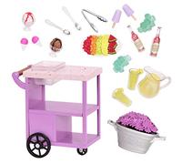 Our Generation- Patio Treats Trolley Toy Ensemble d'accessoires pour poupée, 70.37887Z, for A 18 inch / 46 cm Doll