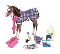 Our Generation - Poulain Quarter Horse - Cheval-jouet - Ensemble de toilettage et d'alimentation - Accessoires pour poupées de 46 cm - Jouer à faire semblant - 3 ans et +