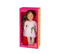 Our Generation Poupée ballerine de 46 cm - Cheveux bruns ondulés et yeux marron - Robe de ballet - Jeu de rôle - Jouet pour enfants à partir de 3 ans - Carlota