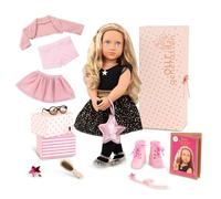 Our Generation - Poupée Starry Fashion de 46 cm - Cheveux blonds et yeux bleus brillants - 3 tenues et accessoires de style dans une boîte cadeau - Jouer à faire semblant - 3 ans et +