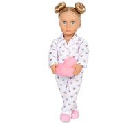 Our Generation Pyjamaparty Serenity Poupée Mobile de 46 cm avec vêtements et Accessoires, Pyjama et Coussin en Forme de cœur en Peluche, Jouet à partir de 3 Ans