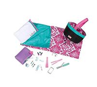 Our Generation - Set de soirée Pyjama - Sac de Couchage - Kit de Maquillage pour Jouets - Accessoires pour poupées de 46 cm - Jouer à Faire Semblant - 3 Ans et +