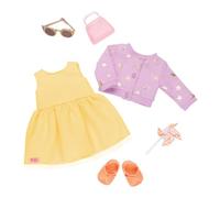 Our Generation - Soleil et étoiles - Vêtements pour poupées de 46 cm - Ensemble Robe - Ensemble de Mode - Jouer à Faire Semblant - 3 Ans et +