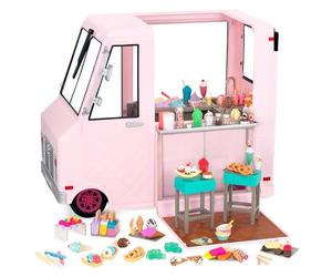 Our Generation Sweet Stop, Camion à Glace Rose pour poupées de 46 cm