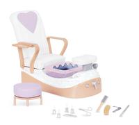 Our Generation Yay, Spa Day! Chaise de Spa sonore pour poupées | Comprend 12 pièces au total : chaise de spa sonore, Jeu de chaises de salon, Détails de jeu, Âge recommandé, 3 ans et +