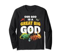 Our God is a Great Big God - Christian Faith Kids Dinosaur Manche Longue