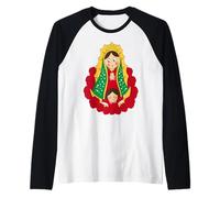 Our Lady Guadalupe Cartoon Manche Raglan
