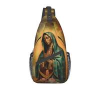 Our Lady of Guadalupe-7 Sac Poitrine Sling Guadalupe, Design Unisexe pour Voyages et balades.
