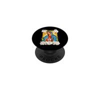 Our Lady Virgen De Guadalupe Saint Virgin Mary Roses Flowers PopSockets PopGrip Adhésif