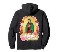 Our Lady Virgen De Guadalupe Saint Virgin Mary Roses Flowers Sweat à Capuche