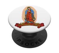 Our Lady Virgen De Guadalupe Virgin Mary Gracias Madre Mía PopSockets PopGrip Adhésif