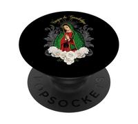 Our Lady Virgen De Guadalupe Virgin Mary Madre Mía PopSockets PopGrip Adhésif
