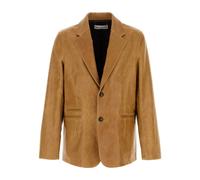 Our Legacy - Blazer Ouverture en Cuir de Chameau - Homme - Vestes - Brun - Taille: M
