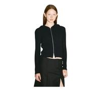 Our Legacy - Cardigan à Capuche Confortable à Fermeture Éclair - Femme - Pulls - Noir - Taille: 40 FR