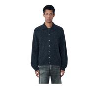 Our Legacy - Cardigan Boutonné en Mélange de Laine - Homme - Pulls - Noir - Taille: 2XL