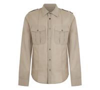 Our Legacy - Cotton Gauze Checked Shirt - Homme - Chemises - Beige - Taille: L